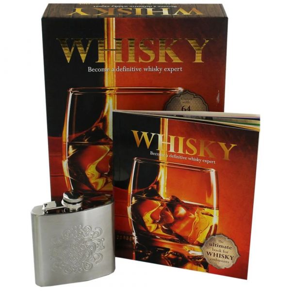 BECOME A DEFINITIVE WHISKY EXPERT & stainless steel hip flask