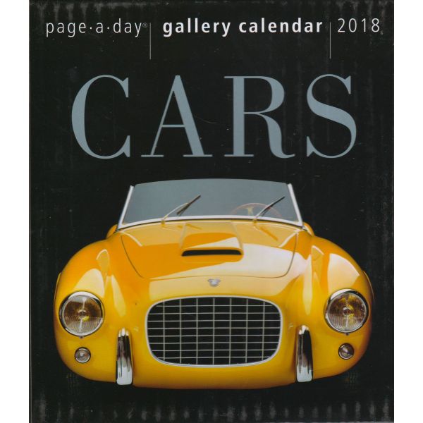 CARS PAGE-A-DAY GALLERY CALENDAR 2018