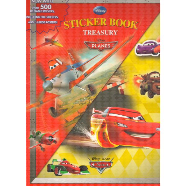 CARS PLANE. “Disney Sticker Book Treasury“