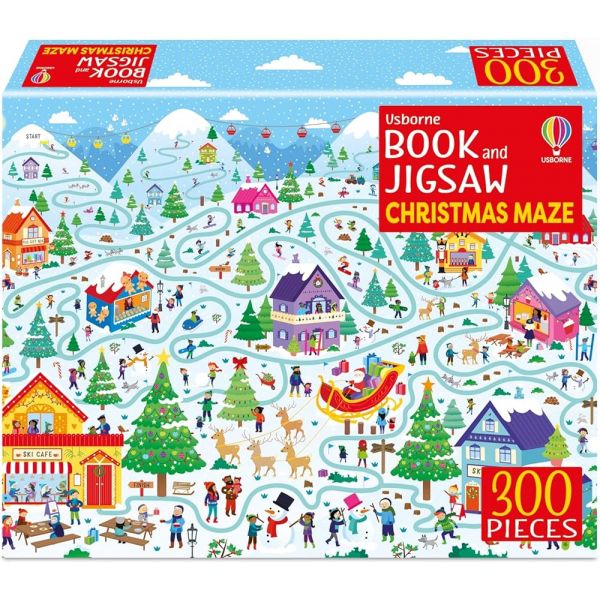 CHRISTMAS MAZE. “Book and Jigsaw“