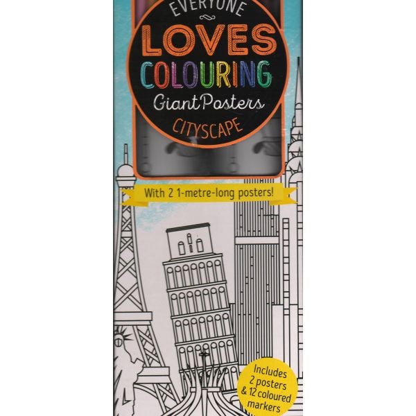 CITYSCAPE: Colouring Poster Box