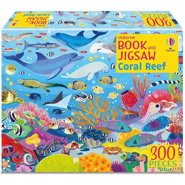 CORAL REEF. 300 Pieces. “Book and Jigsaw“