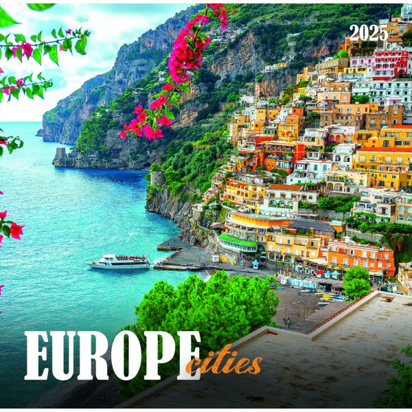 Europe cities 2025 /стенен календар/