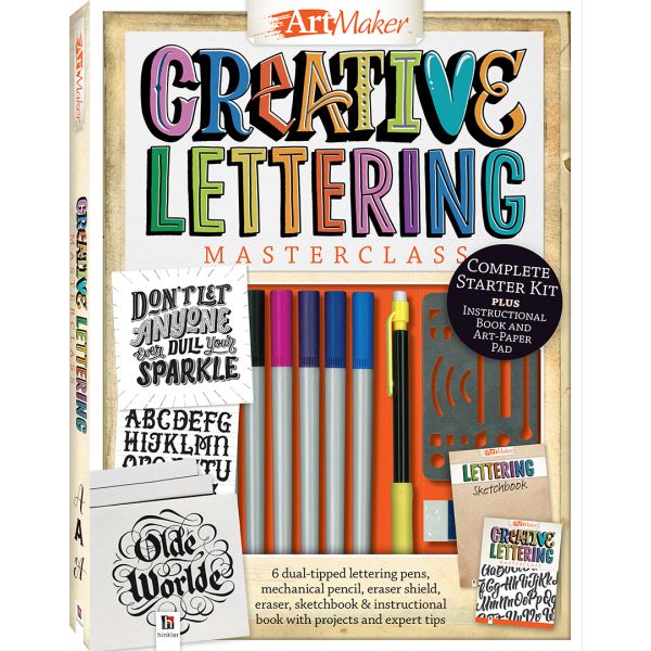 CREATIVE LETTERING MASTERCLASS KIT. “Art Maker“