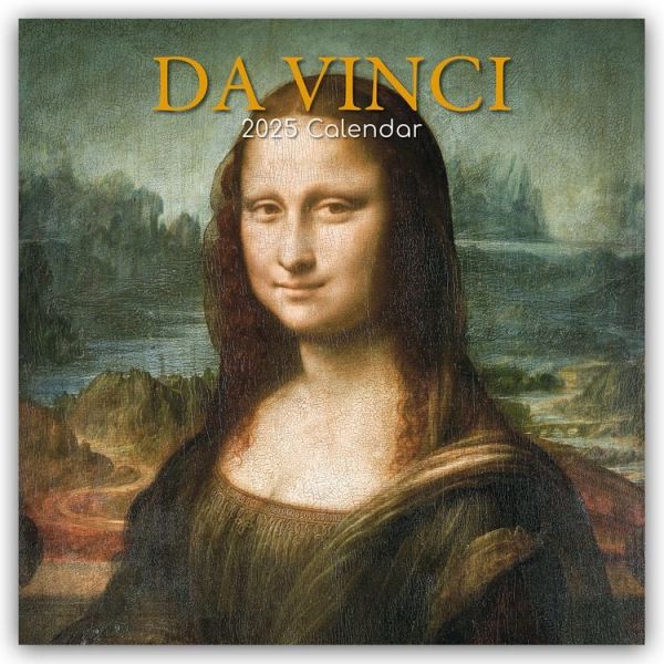 Da Vinci 16-Month Square Wall Calendar 2025