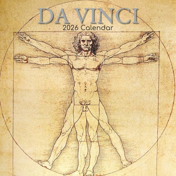 Da Vinci. 16-Month Square Wall Calendar 2026
