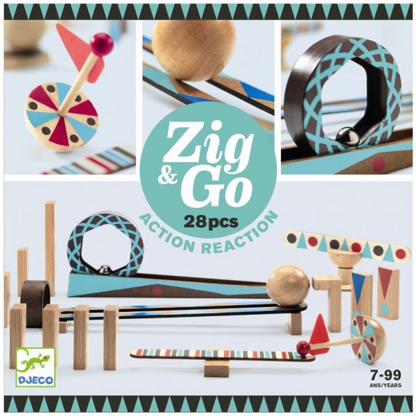 Конструктор Zig & Go 28 части. Възраст: 7-99 год. /DJ05640/, “Djeco“