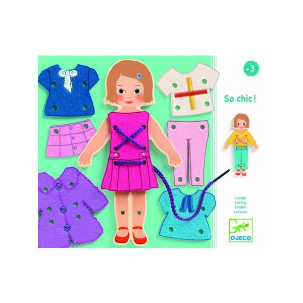 Игра дървена So Chic! 15 части. Възраст: +3 год.