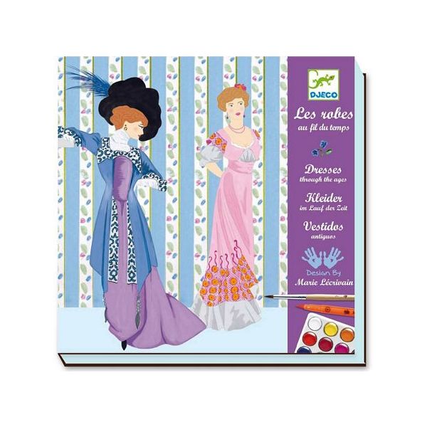 Комплект за рисуване Dresses Thought Ages. Възра