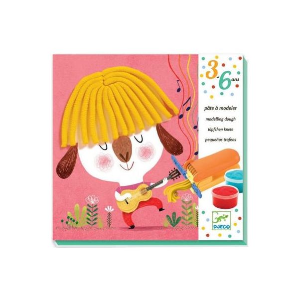 Комплект направи картини с пластелин Curls and Straight Hair. Възраст: 3-6 год. /DJ09890/, “Djeco“