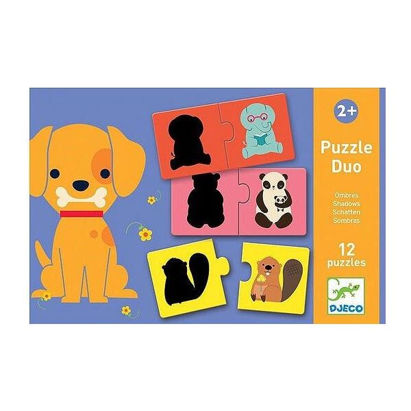 Пъзел Duo Shadows. 12 пъзела от по 2 части. Възраст: +3 год. /DJ08187/