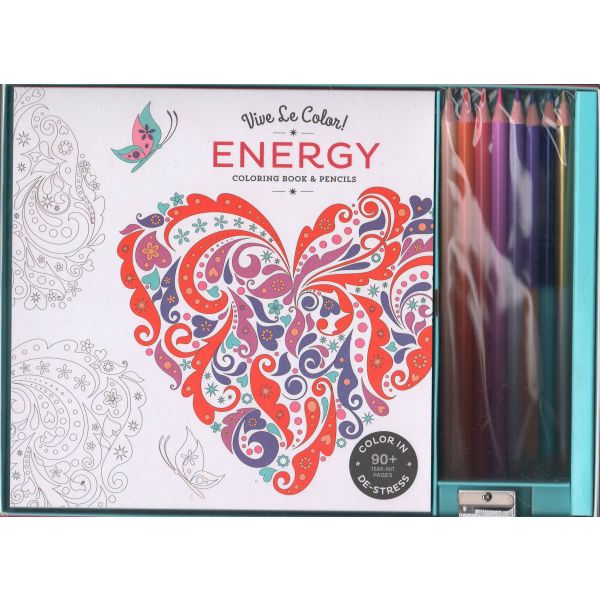 ENERGY. “Vive le Color!“: Coloring Book and Pencils
