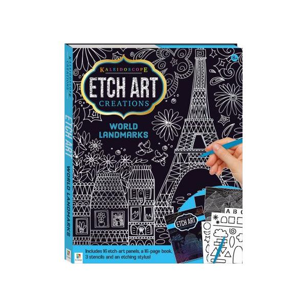 ETCH ART CREATIONS: World Landmarks. “Kaleidoscope“