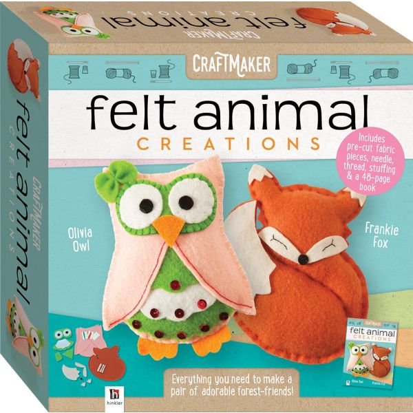FELT ANIMAL CREATIONS. “CraftMaker“