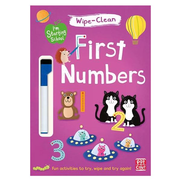 FIRST NUMBERS: Wipe-Clean. “I`m Starting School“