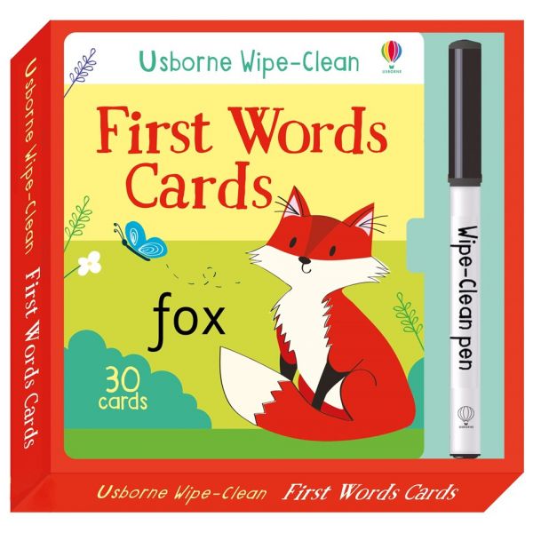 FIRST WORDS CARDS. “Usborne Wipe-Clean“