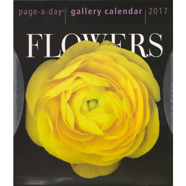 FLOWERS PAGE-A-DAY GALLERY CALENDAR 2017