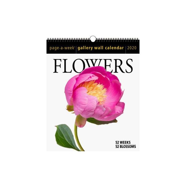 FLOWERS PAGE-A-WEEK GALLERY CALENDAR 2020. /стенен календар/