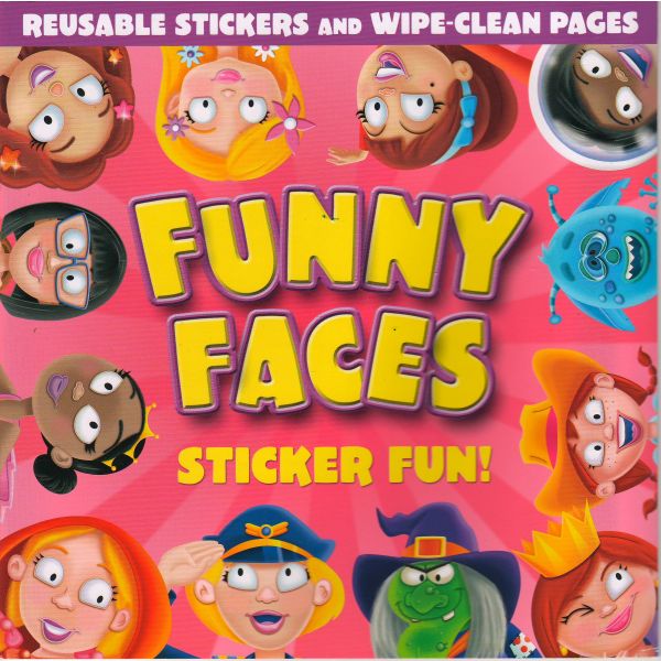 FUNNY FACES: Sticker Fun! - Pink