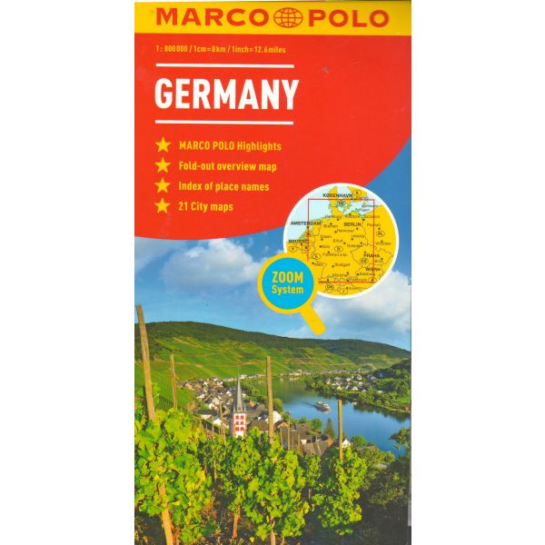 GERMANY. “Marco Polo Map“