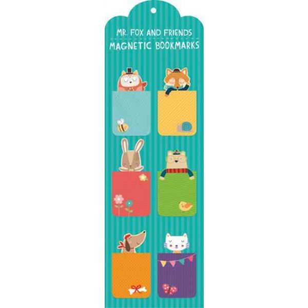 MAGNETIC BOOKMARK:Mr Fox And Friends (6 Bookmark