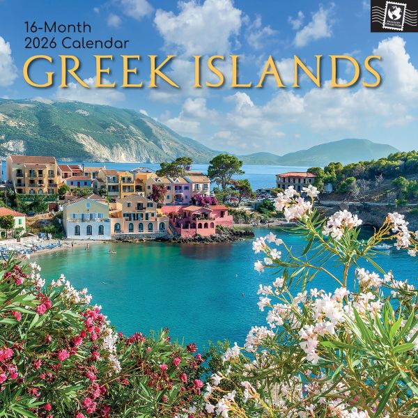 Greek Islands. 16-Month Square Wall Calendar 2026
