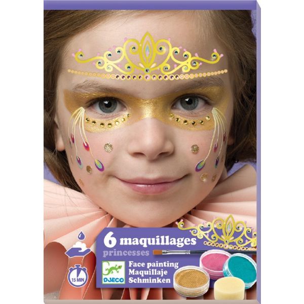 Грим за лица с аксесоари Princesses. Възраст: +3 год. /DJ09207/, “Djeco“