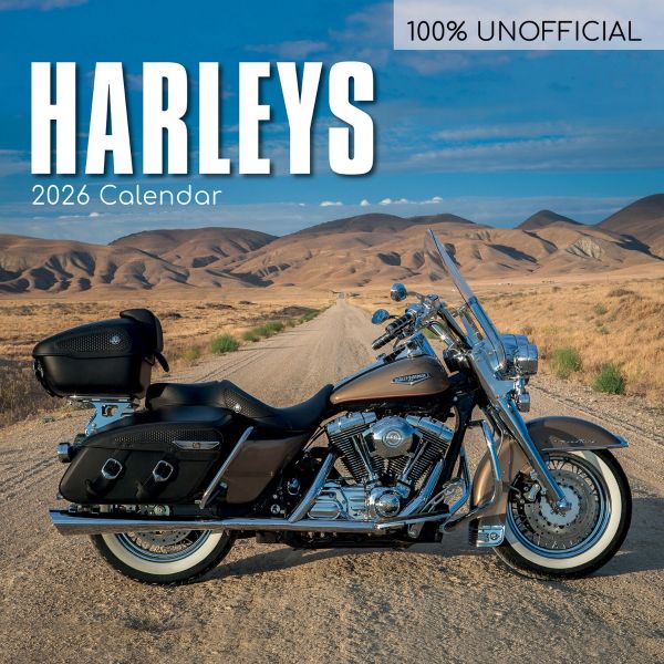 Harley Davidson. 16-Month Square Wall Calendar 2026