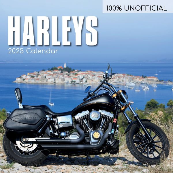 Harleys 16-Month Square Wall Calendar 2025