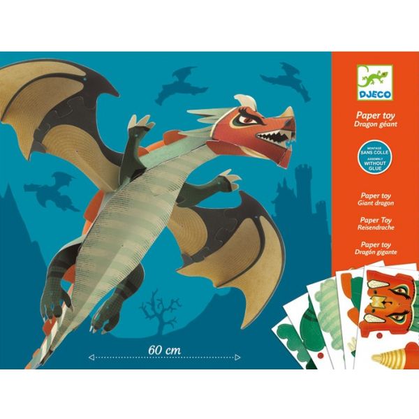 Хартиени играчки Giant Dragon. Възраст: 9-15 год. /DJ09677/, “Djeco“