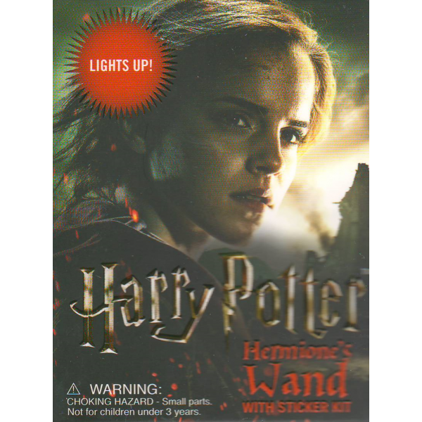 HARRY POTTER HERMIONE`S WAND WITH STICKER KIT: Lights Up!