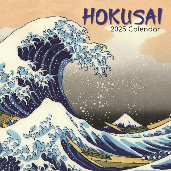 Hokusai 16-Month Square Wall Calendar 2025