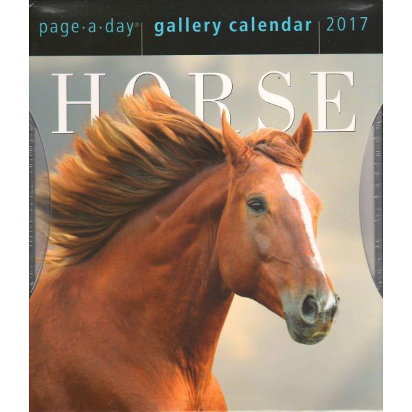 HORSE PAGE-A-DAY GALLERY CALENDAR 2017