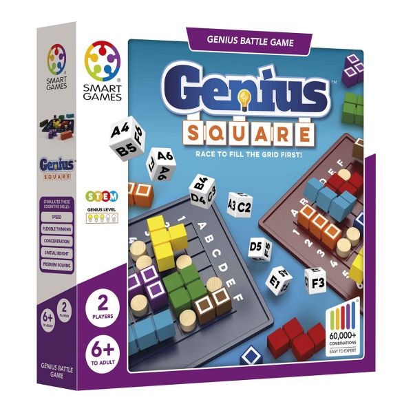 Игра Genius Square. Възраст: 6+ год. /SG001/, “Smart Games“