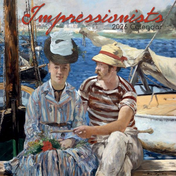 Impressionists. 16-Month Square Wall Calendar 2026
