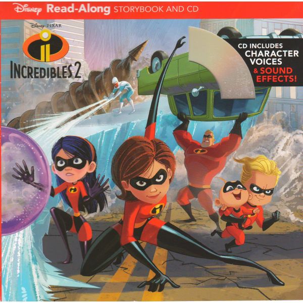 INCREDIBLES 2: Read-Along Storybook and CD