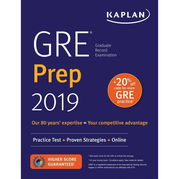 KAPLAN GRE PREP 2019: Practice Tests + Proven Strategies + Online