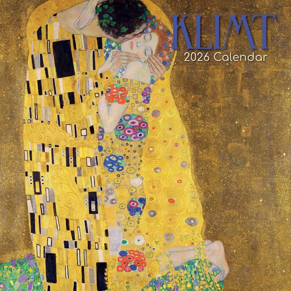 Klimt. 16-Month Square Wall Calendar 2026