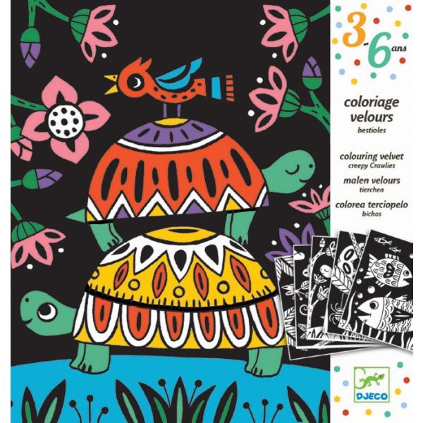 Комплект кадифени картини Creepy Crawlies. Възраст: 3-6 год. /DJ09624/, “Djeco“