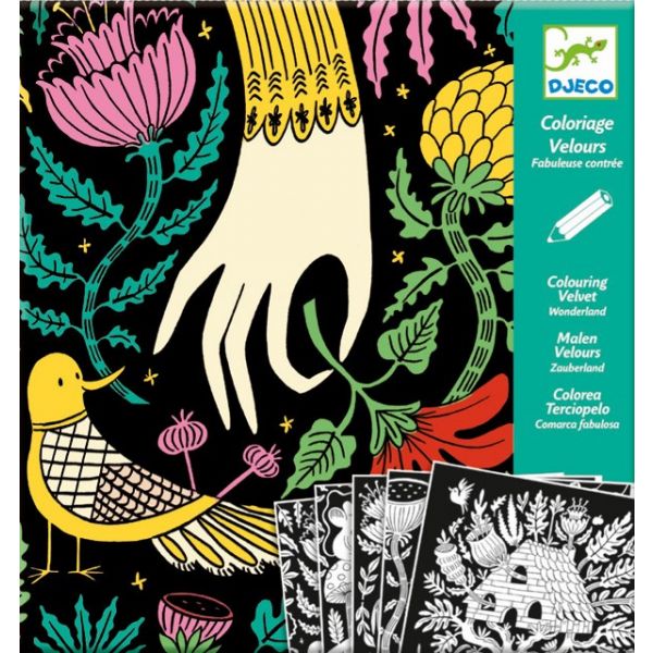 Комплект кадифени картини Wonderland. Възраст: 6-9 год. /DJ09626/, “Djeco“