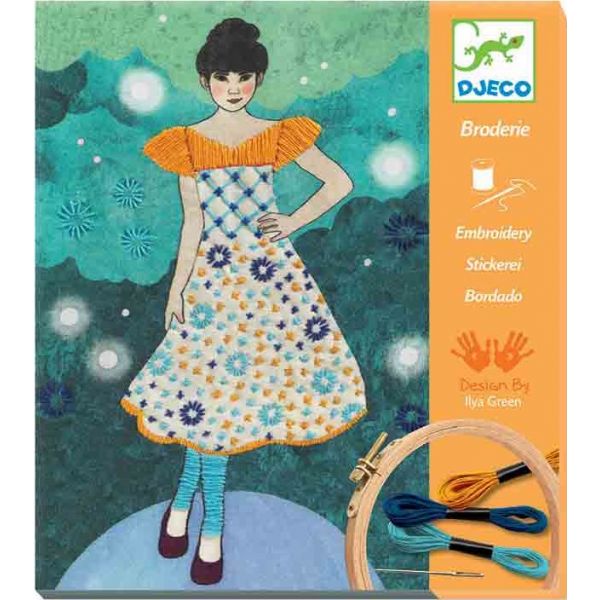 Комплект картини за бродиране Fashion Midnight. Възраст: 8-14 год. /DJ09842/, “Djeco“