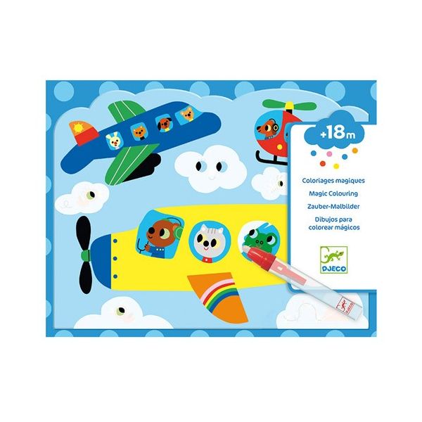 Комплект оцвети картини с вода Hidden in the Sky. Възраст: +18 месеца. /DJ09061/, “Djeco“