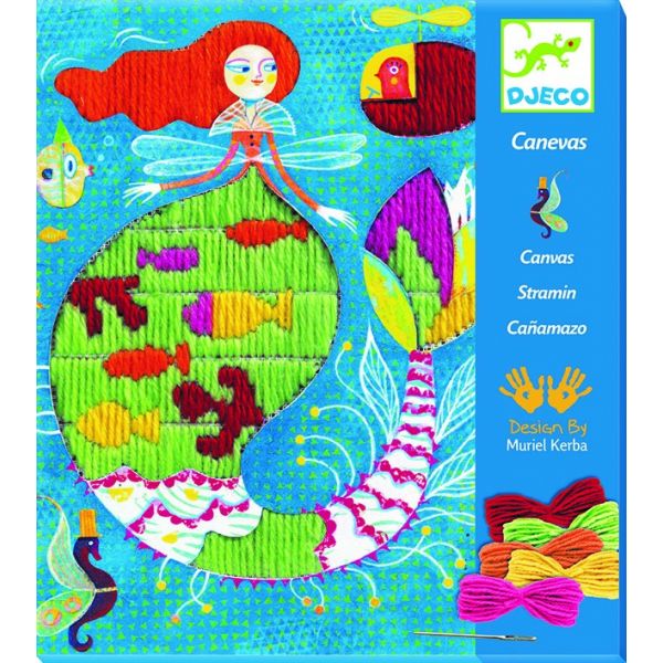 Комплект за бродиране Mermaid. Възраст: 6-11 год. /DJ09828/, “Djeco“