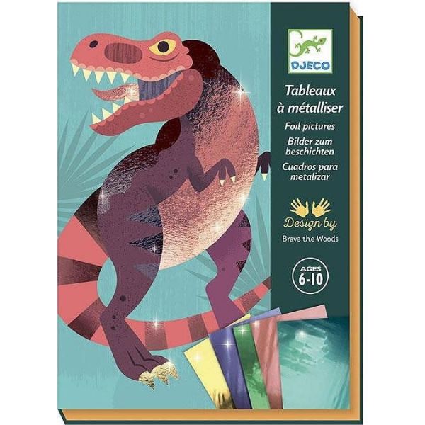 Направи картини с фолиа: Динозаври. Възраст: 6-10 год. /DJ09519/,