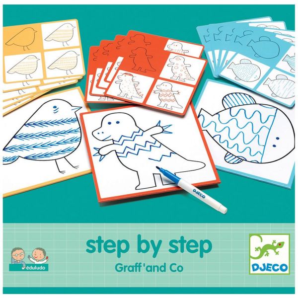 Игра образователна Step by Step. Graff` & Co. Възраст: 3-7 год. /DJ08324/, “Djeco“