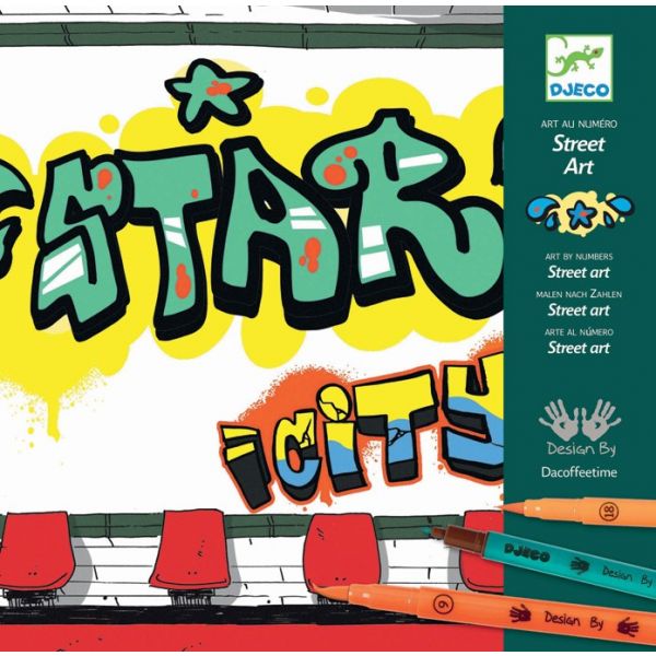 Комплект за рисуване Street Art. Възраст: 7-13 год. /DJ08615/, “Djeco“