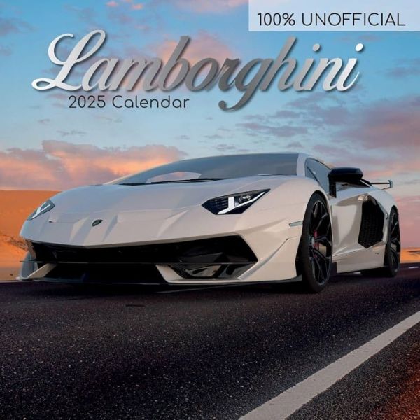 Lamborghini 16-Month Square Wall Calendar 2025