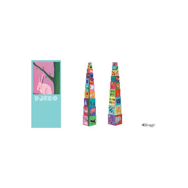 Кубчета за деца Nature and Animal Blocks. 10 куб