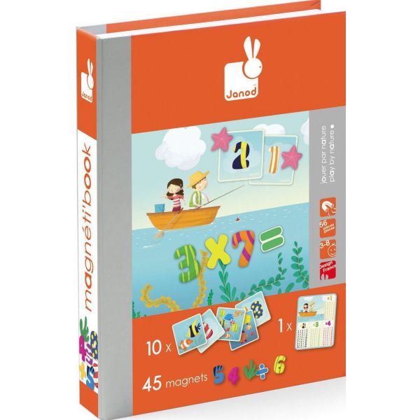 Магнити 1.2.3. 56 части. Възраст: 3-8 год. /JO2831/, “Janod“