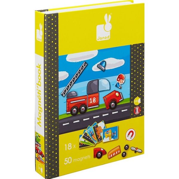 Магнити Vehicles. 50 части. Възраст: 3-8 год. /JO5548/, “Janod“